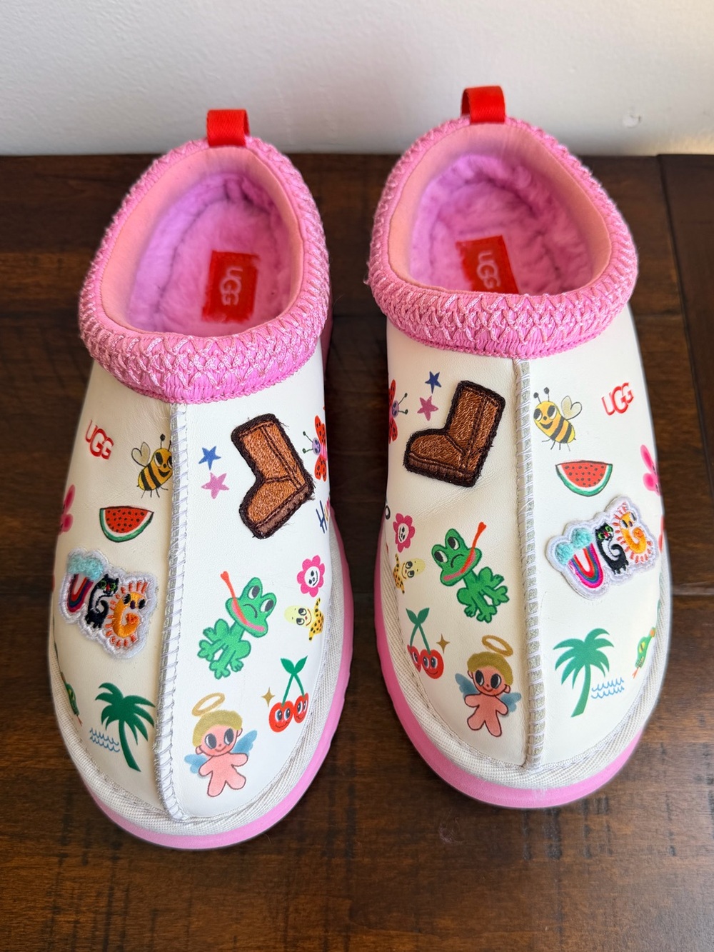 UGG Tazz Pop Sketch Kids Size 6 Humberto Cruz Slippers
